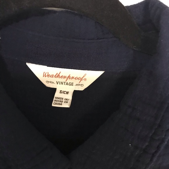 Navy Button-Up Mini Dress - Picture 2 of 5